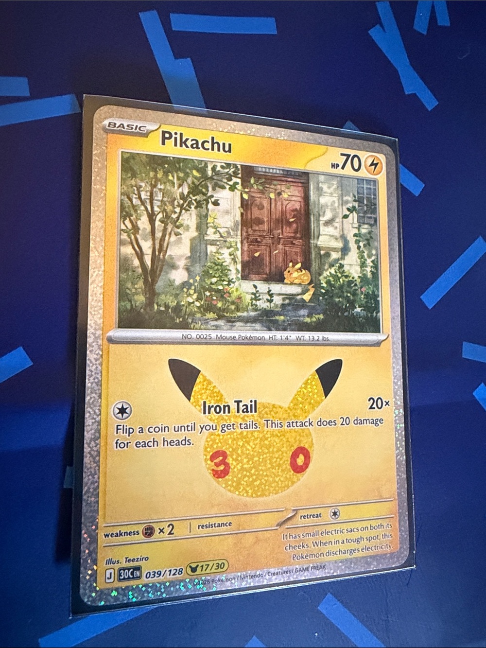 Pikachu Trading Card New release 30th edition